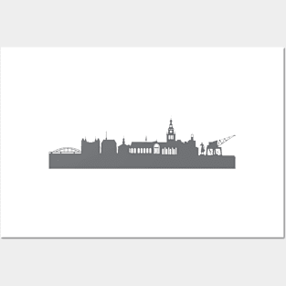 Nijmegen in gray Posters and Art